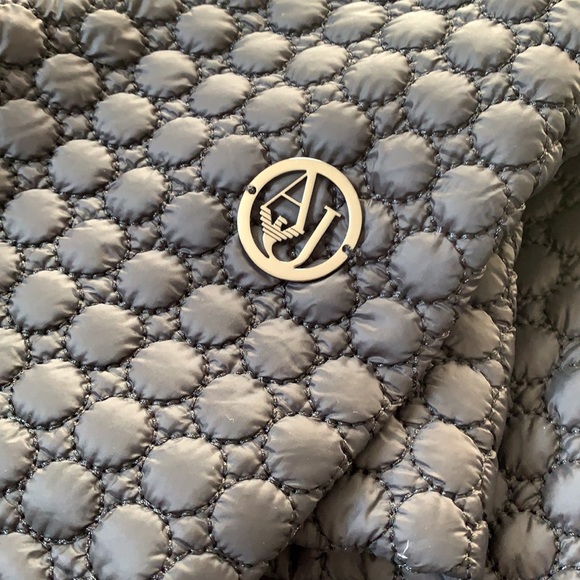 ❤️❤️Armani Jeans black quilted coat with detachable collar size S❤️❤️ - Picture 9 of 13
